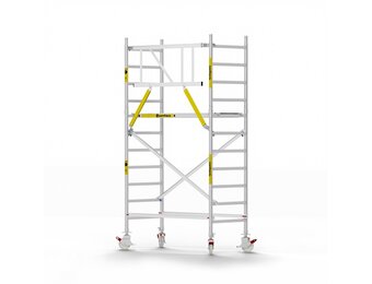 Panthera Basic 90x185 4,2m werkhoogte voorloopleuningen carbon vloer