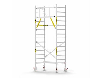 Panthera Basic 90x185 5,2m werkhoogte voorloopleuningen carbon vloer