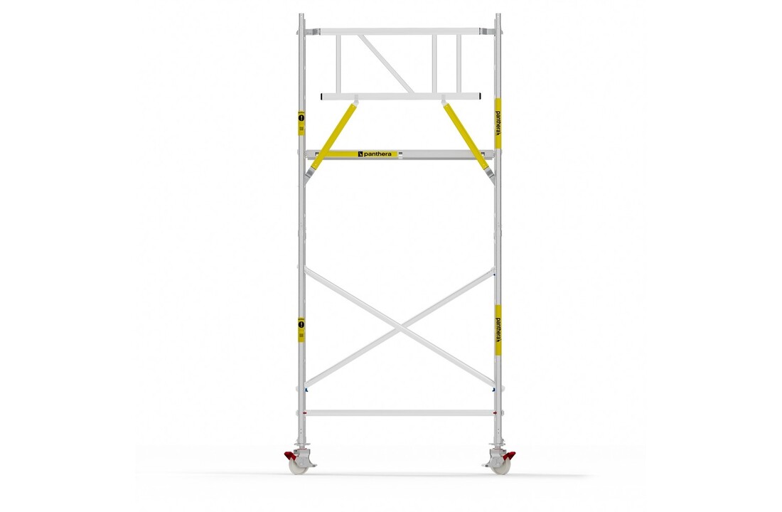 Panthera Basic 90x185 5,2m werkhoogte voorloopleuningen carbon vloer
