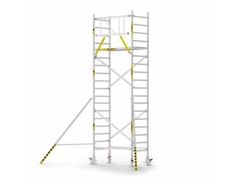 Panthera Basic 90x185 6,2m werkhoogte voorloopleuningen carbon vloer