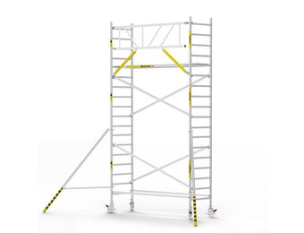 Panthera Basic 90x305 6,2m werkhoogte voorloopleuningen carbon vloer