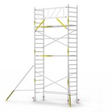 Panthera Basic 90x305 7,2m werkhoogte voorloopleuningen carbon vloer