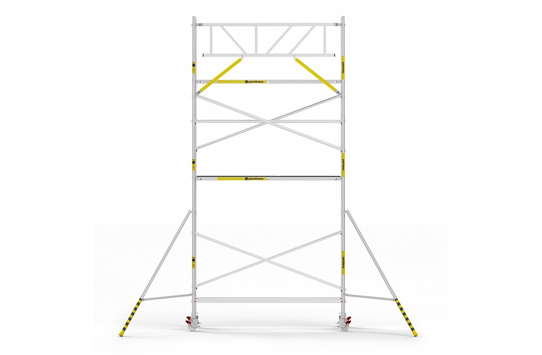 Panthera Basic 90x305 7,2m werkhoogte voorloopleuningen carbon vloer
