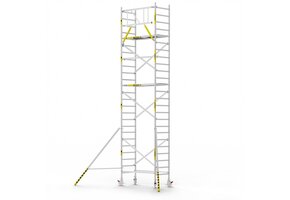 Panthera Basic 90x185 8,2m werkhoogte voorloopleuningen carbon vloer