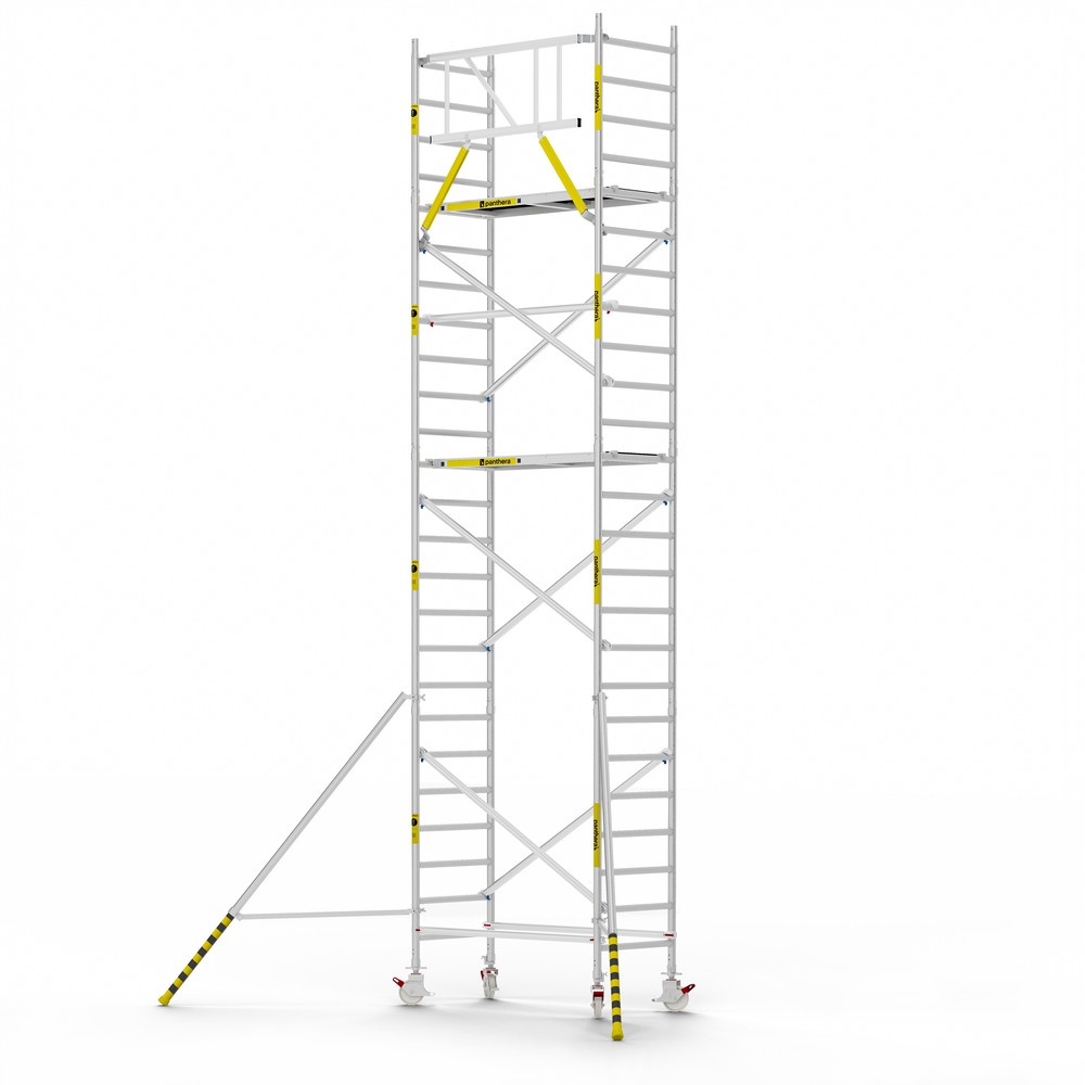 Panthera Basic 90x185 8,2m werkhoogte voorloopleuningen carbon vloer