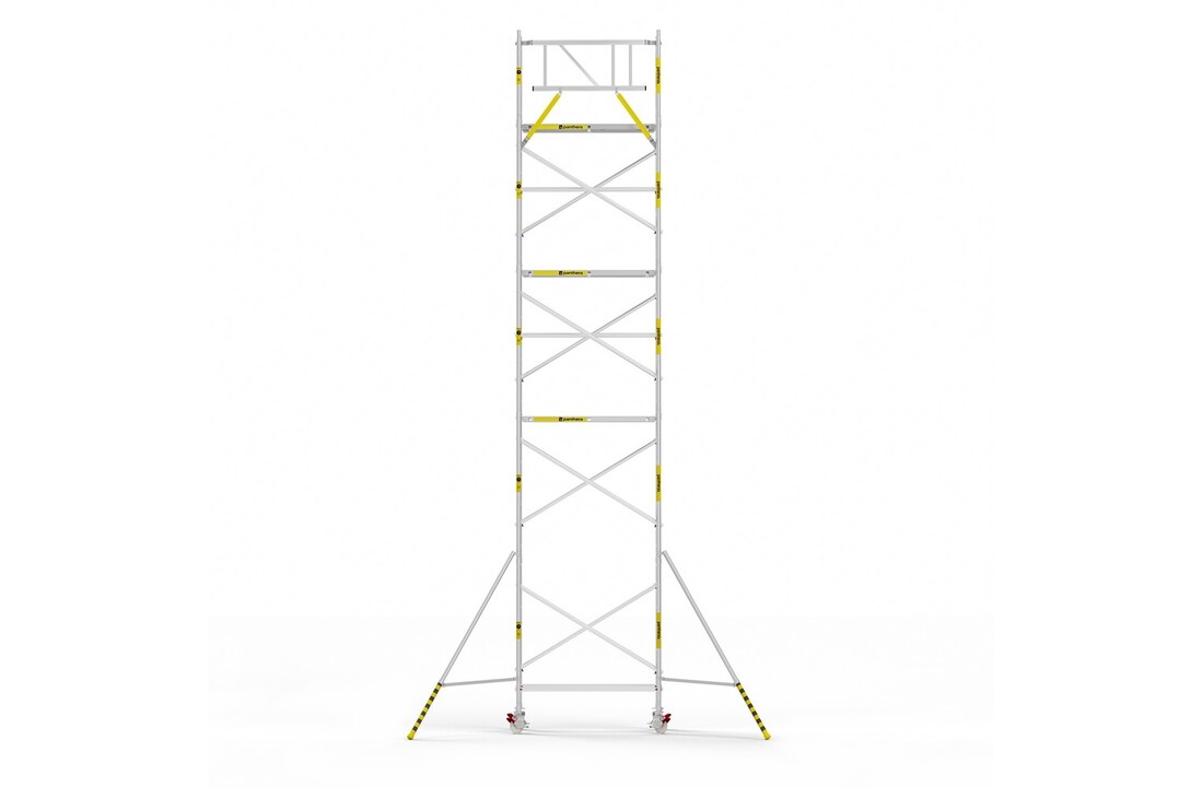 Panthera Basic 90x185 10,2m werkhoogte voorloopleuningen carbon vloer
