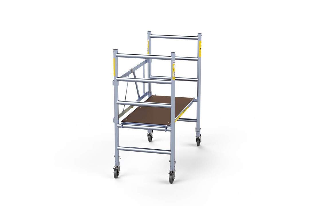 Kamersteiger 75 x 150 x 3 meter werkhoogte Met verstelbare Wielen