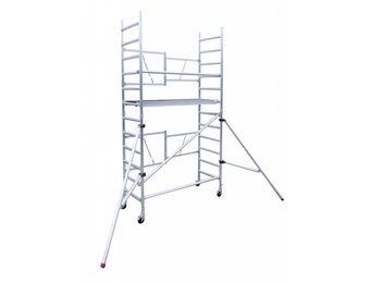 Panthera Kamersteiger 75x190x 4.7m werkhoogte incl. stabilisator verstelbare rolsteiger wielen