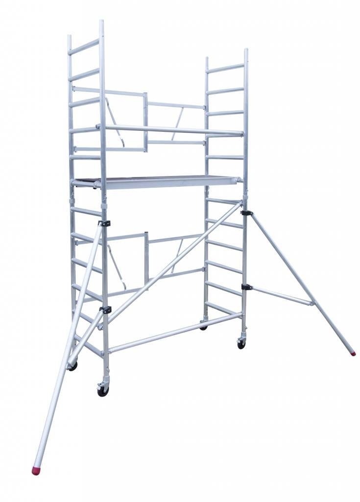 Panthera Kamersteiger 75x190x 4.7m werkhoogte incl. stabilisator verstelbare rolsteiger wielen