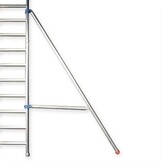 Panthera Kamersteiger 75x190x 4.7m werkhoogte incl. stabilisator verstelbare rolsteiger wielen