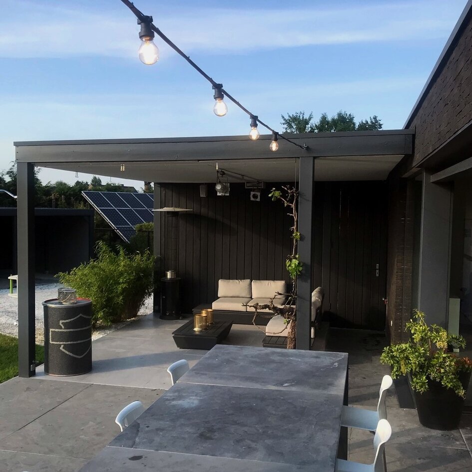 Losse E27 fitting incl. afdichtring - zwart