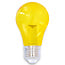1 watt gele lampen met grote transparante kap Ø60 mm