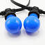 2 en 5 watt blauwe lampen met grote kap Ø60 mm