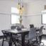 Industriële glanzende zwarte snoerpendel incl. 10W dubbeldekker lamp, amber glas, 2000K, Ø160 mm