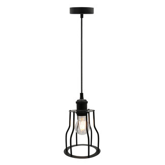 Hanglamp Diego incl. lamp 4,5W tot 12W, helder glas, 2700K, Ø60 en Ø70