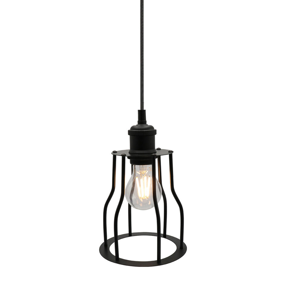 Hanglamp Diego incl. lamp 4,5W tot 12W, helder glas, 2700K, Ø60 en Ø70