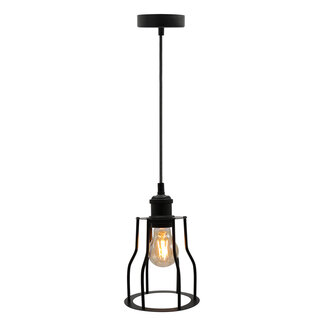 Hanglamp Diego incl. lamp 2,5W tot 10W, amber glas, 2000K, Ø60