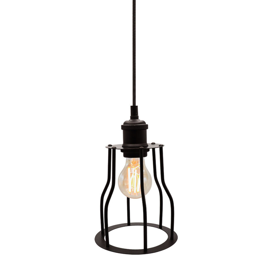 Hanglamp Diego incl. lamp 2,5W tot 10W, amber glas, 2000K, Ø60