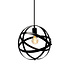 Hanglamp Anna incl. 5W spiraal lamp, amber glas, 1800K, Ø60