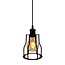 Hanglamp Diego incl. 5W spiraal lamp, amber glas, 1800K, Ø95