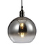 Design hanglamp met smoke glas spiegelbol - London