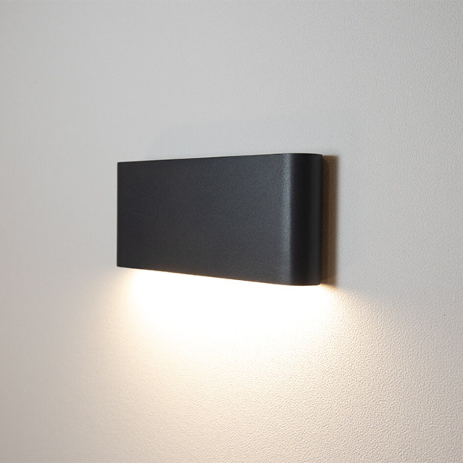 Moderne muurlamp buiten Kenny - antraciet