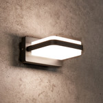 Moderne buitenwandlamp Lorenzo IP44 - antraciet