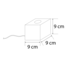 Tafellamp Aspen - open design met houten basis