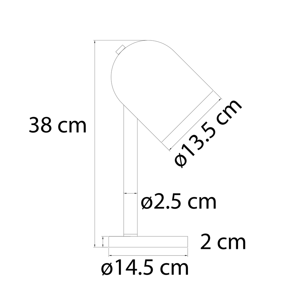 Moderne tafellamp zwart met hout - Spy