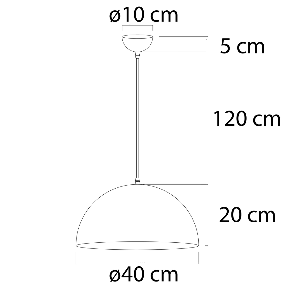 Design hanglamp Luna - aluminium