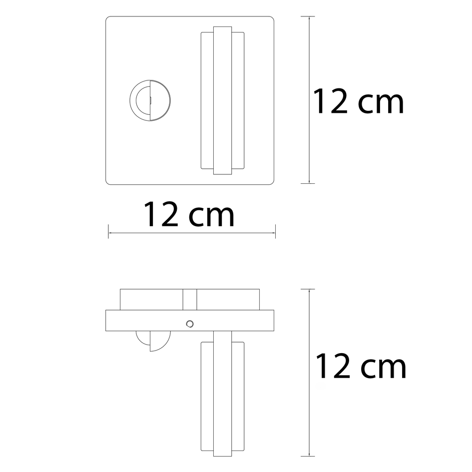 Wandlamp met sensor Stefano - antraciet