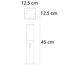 Staande RVS buitenlamp Leopoldo met sensor - 45 cm