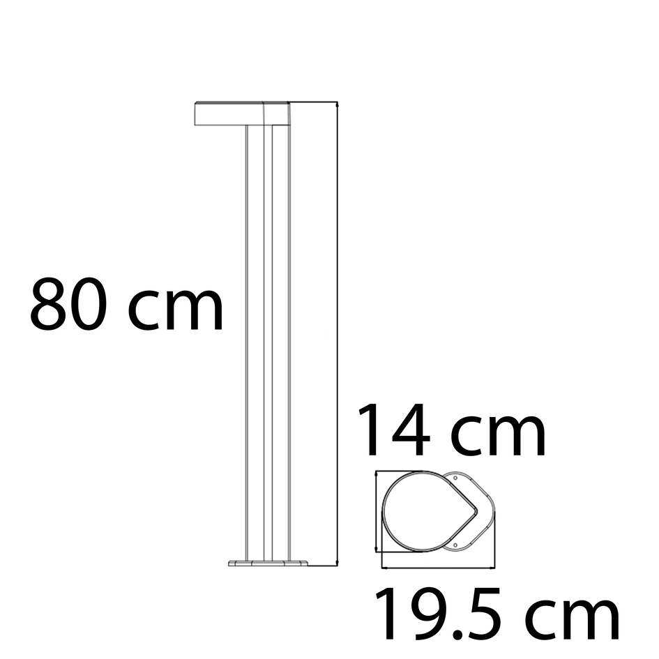 Industriële buiten vloerlamp Ferris - antraciet