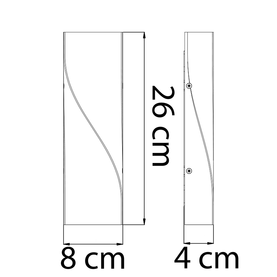 Industriële wandlamp buiten Aurelia - antraciet