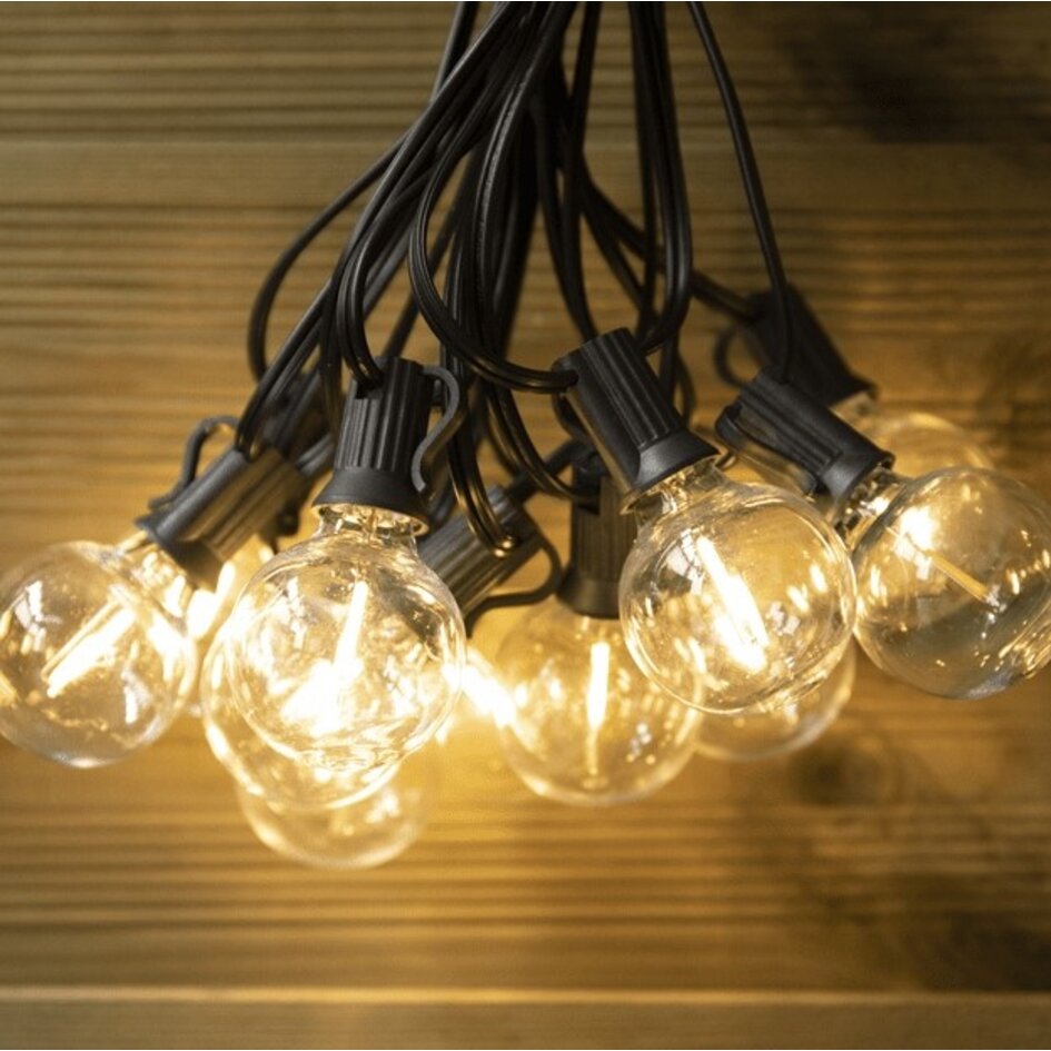 Solar lichtsnoer 10 meter 20 kleine ronde lampjes, 3W zonnepaneel (IP20 lampen)