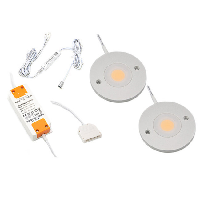 LED kastverlichting Kaya complete set van 2 spots