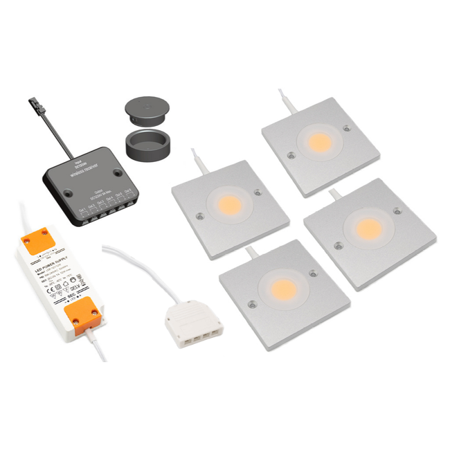 LED kastverlichting Alina complete set van 4 spots