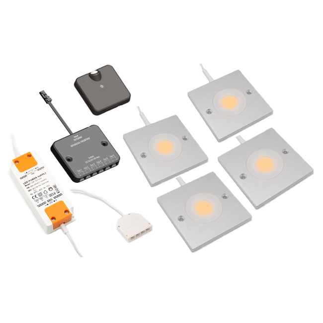 LED kastverlichting Alina complete set van 4 spots