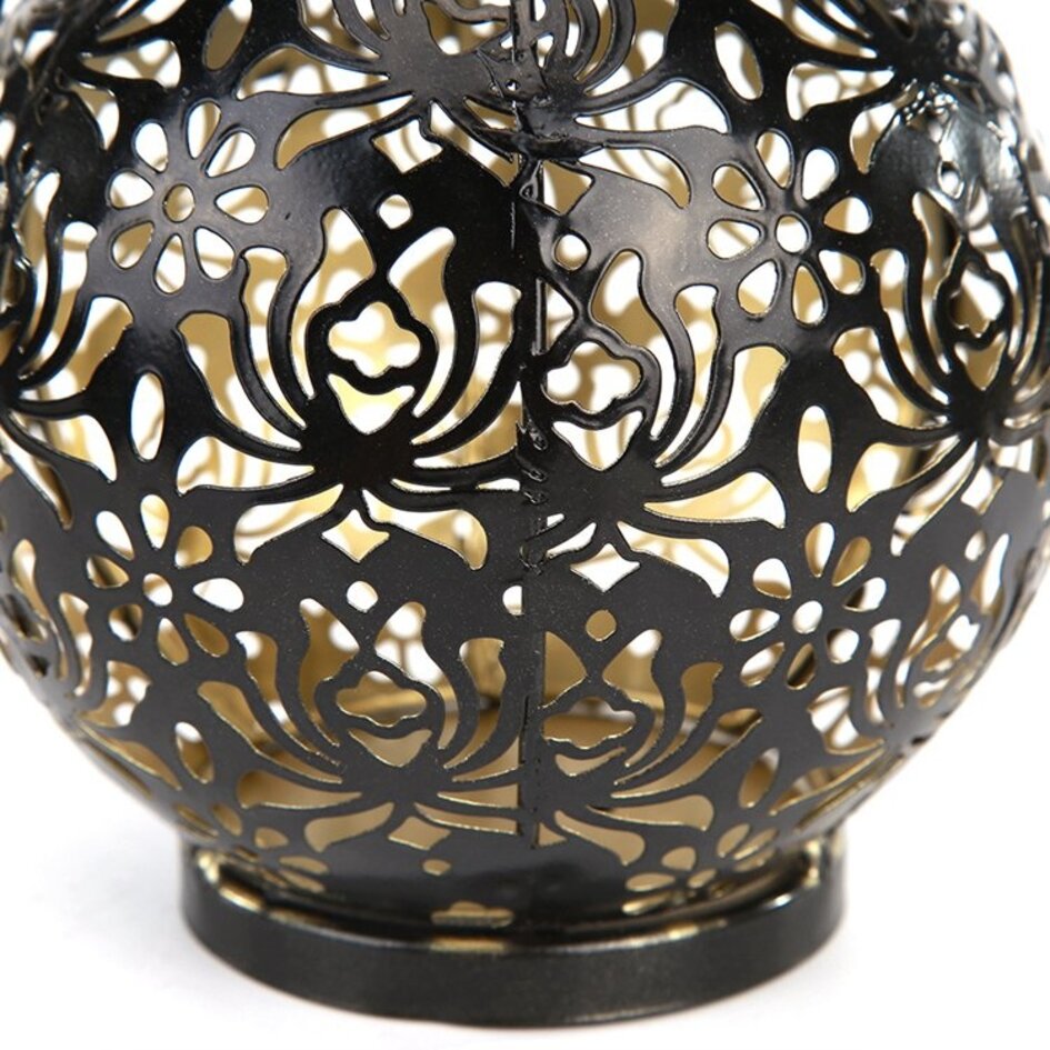 Sfeervolle zwarte solar tafellamp - Darius