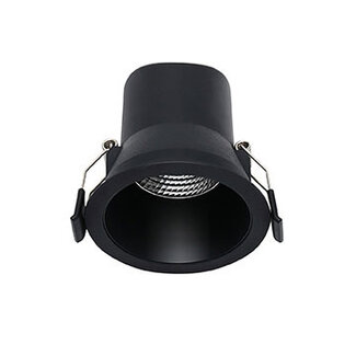 LED spot Miracle zwart, dimbaar, 6 watt, 3000K