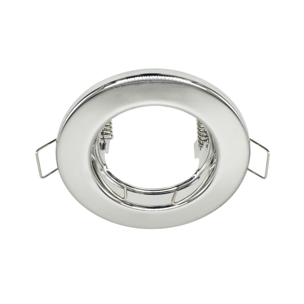 Moderne ronde zilveren inbouwspot Vix