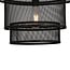 Industriële hanglamp Chloe, mat zwart