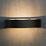Design buitenwandlamp Harley - zwart met geïntegreerde LED
