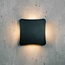 Vierkante buitenmuurlamp Bonnie - zwart met geïntegreerde LED