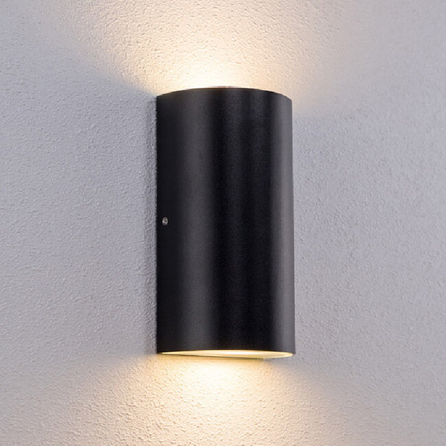 2-lichts buitenwandlamp Lila - zwart