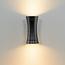 Moderne buitenwandlamp zwart 2-lichts - Olympia