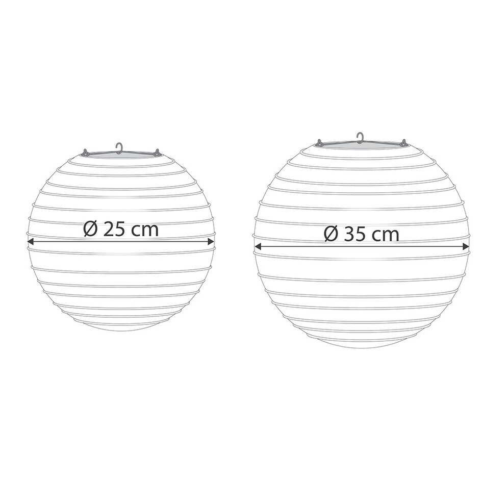 Roze nylon lampion voor buiten