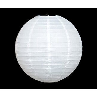 Witte nylon lampion voor buiten