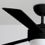 Moderne plafondventilator zwart met afstandsbediening (E27) - Coco