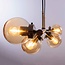 Moderne hanglamp 4-lichts met amber glas - Saba